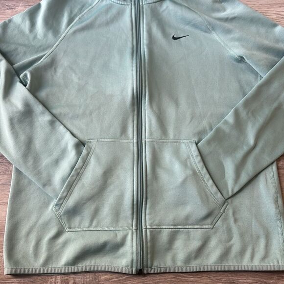 Nike Dri-Fit Hoodie Full Zip Sweatshirt Mint Green Women's Jacket Running Gym - Picture 4 of 12